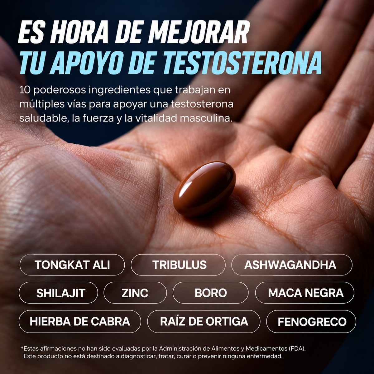 Potenciador de Testosterona para Hombres – Complejo 21 en 1